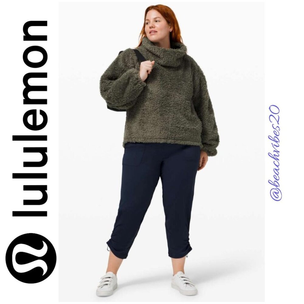 LULULEMON ATHLETICA Warm Restore Sherpa Pullover Army Green XS/S NWT LL-123